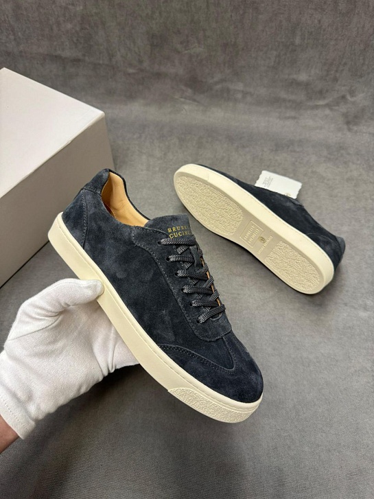 Мужские замшевые кроссовки Brunello Cucinelli