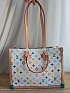 Кожаная сумка Louis Vuitton x Takashi Murakami On The Go MM 36x27 см