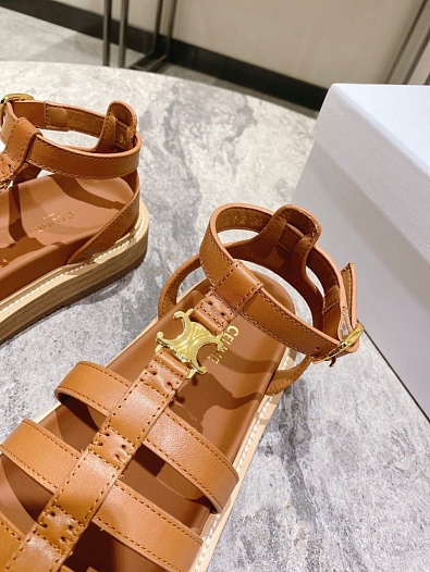 Женские сандалии Celine Premium - Brown   