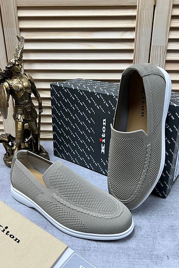 Мужские текстильные лоферы Kiton   