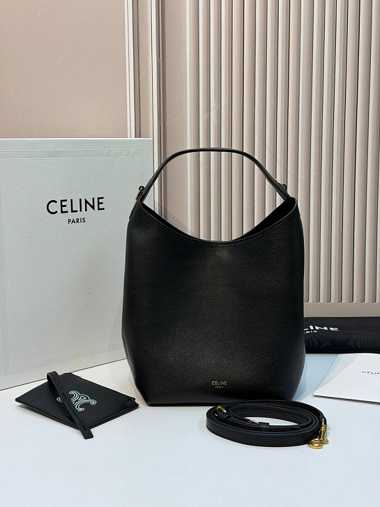Кожаная сумка Celine Small Hobo premium 18x31x6 см