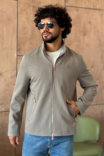 Мужская серая куртка Hermes   