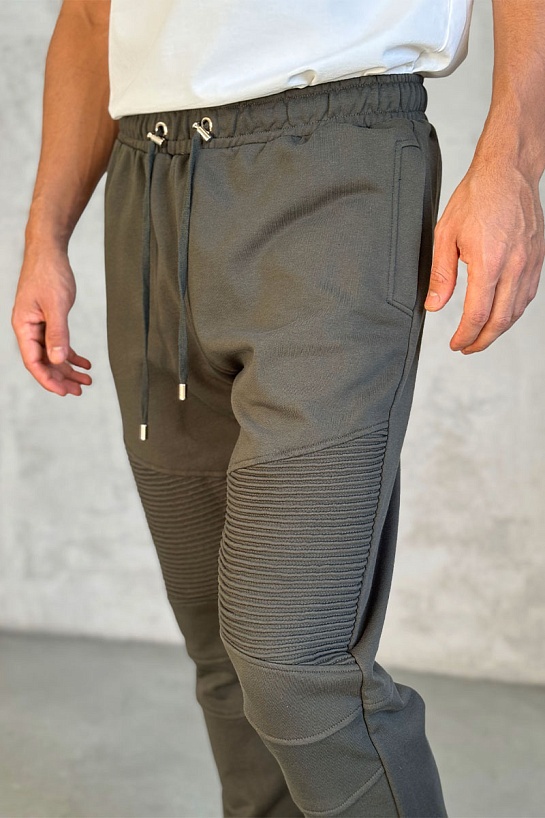 Зелёные спортивные штаны Balmain