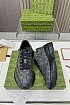 Кожаные кроссовки Gucci GG Rhyton - Grey