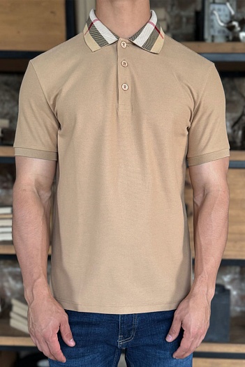 Мужское поло Burberry Premium - Beige   