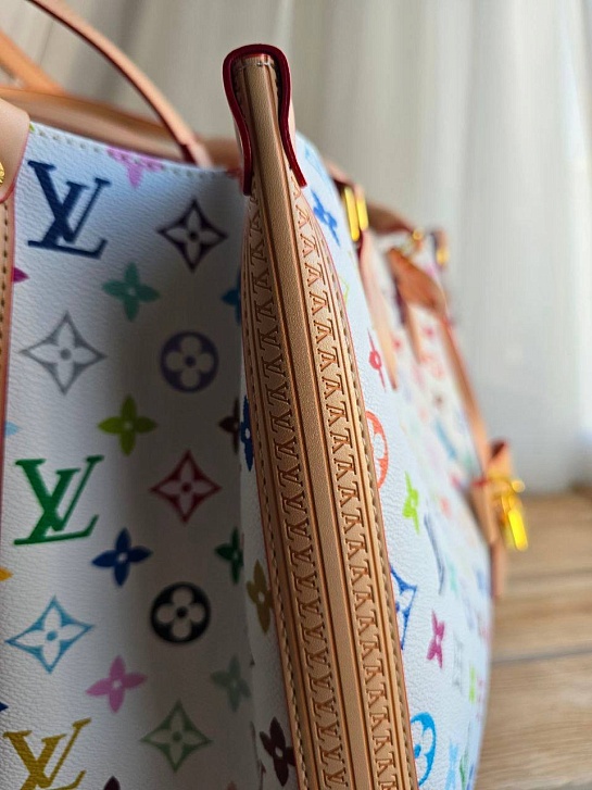 Кожаная сумка Louis Vuitton x Takashi Murakami On The Go MM 36x27 см