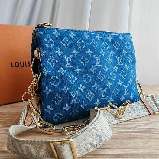 Джинсовая сумка Louis Vuitton Coussin PM Monogram 27x20 см   