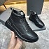 Кожаные кроссовки с мехом Brunello Cucinelli high-top - Black