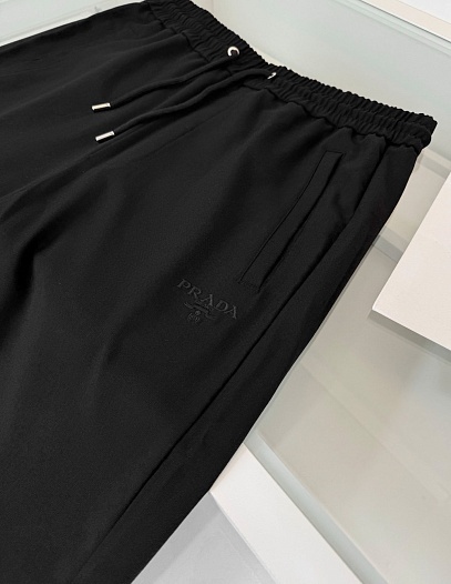 Мужские чёрные штаны Prada premium    