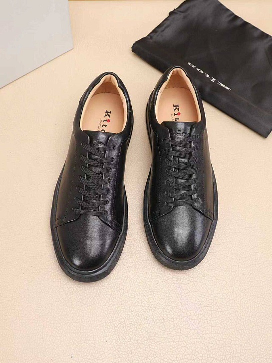 Мужские кожаные кроссовки Kiton