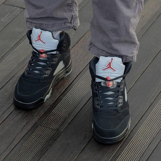 Кроссовки Nike Air Jordan 5 Retro Black Metallic   