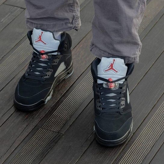 Кроссовки Nike Air Jordan 5 Retro Black Metallic