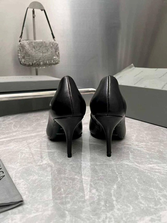 Женские кожаные туфли на каблуке Balenciaga premium