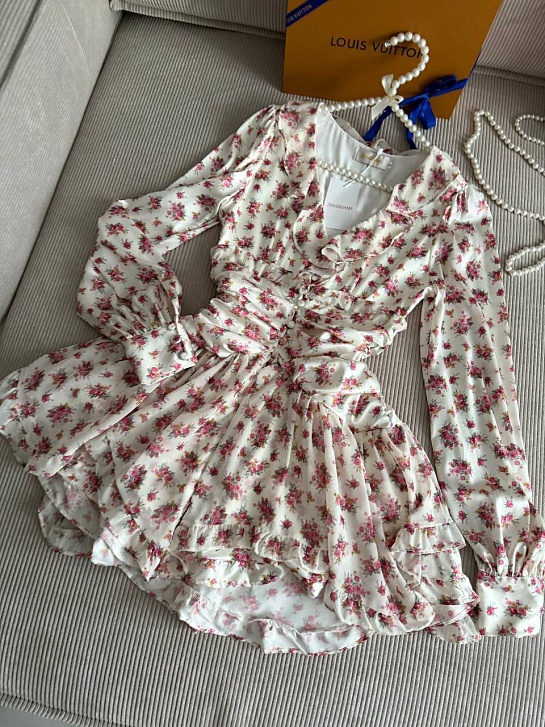 Женское платье с цветочным принтом Zimmermann premium
