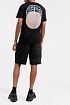 Мужская чёрная футболка Stone Island logo-print