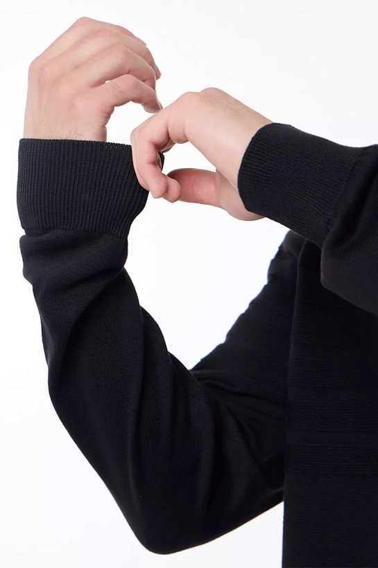 Мужской чёрный джемпер Emporio Armani