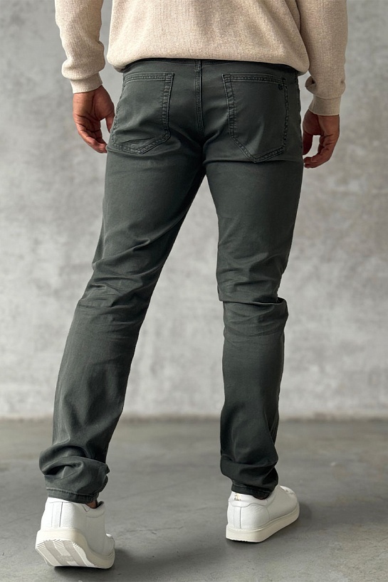 Мужские джинсы цвета хаки Emporio Armani