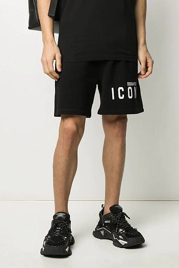 Мужские шорты Dsquared2 "ICON" - Black   