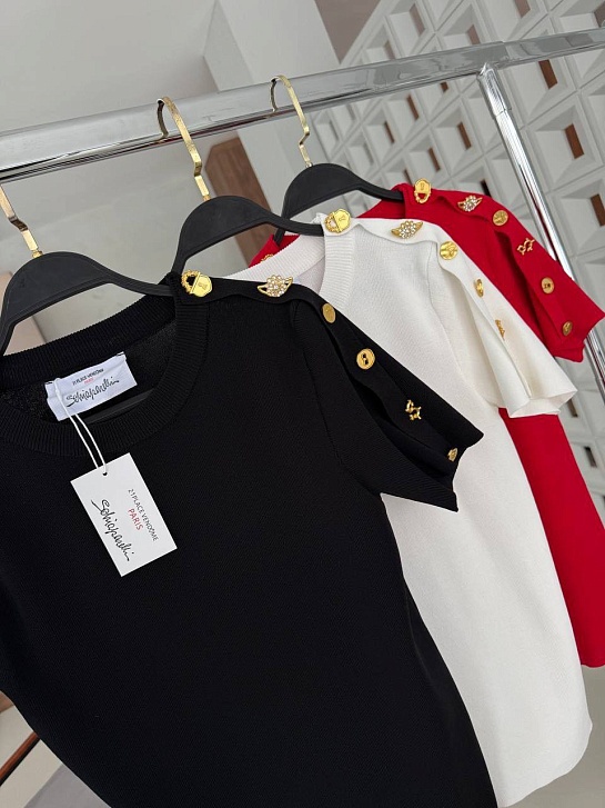 Женская базовая футболка Schiaparelli premium - Black