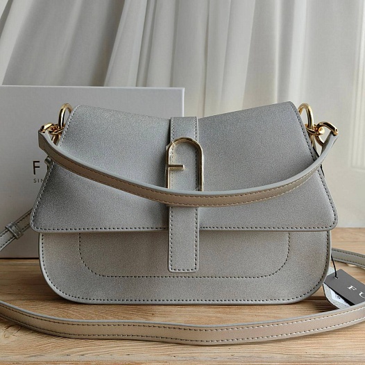 Кожаная сумка Furla Flow Mini 25x18 см   