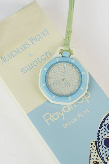 Часы Audemars Piguet × Swatch Royal Pop Blaue Acht premium   