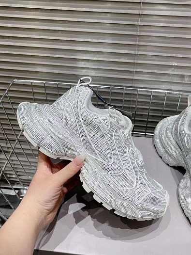 Женские кроссовки Balenciaga 3XL Rhinestones premium   
