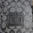 Кожаная дорожная сумка Coach monogram 45x22 см