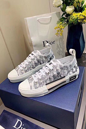 Женские текстильные кеды Dior B23 Low Oblique   