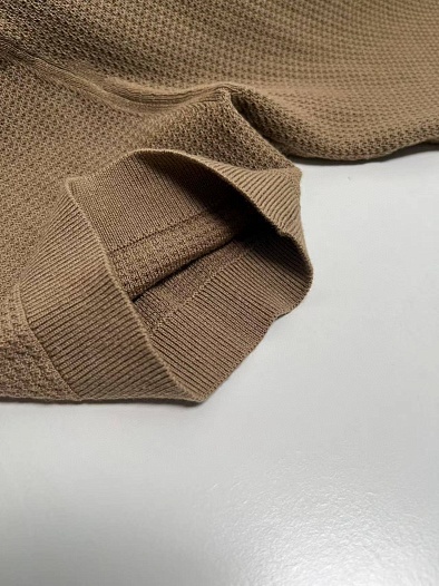Мужское поло Zegna buttonless - Brown   