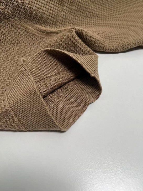 Мужское поло Zegna buttonless - Brown