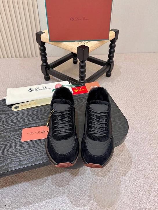 Кроссовки с мехом Loro Piana Week End Walk Evo premium