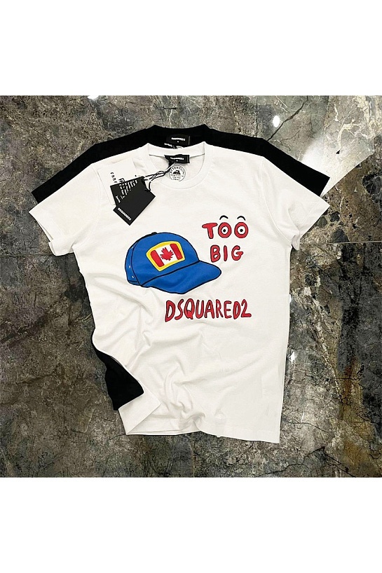 Футболка белого цвета Dsquared2 Too Big