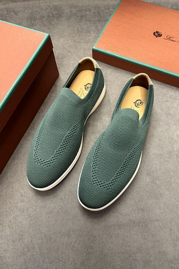 Мужские текстильные лоферы Loro Piana   