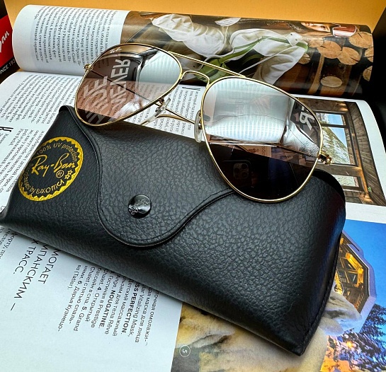 Солнцезащитные очки Ray-Ban Aviator Large Metal