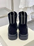 Женские замшевые сапоги Brunello Cucinelli premium - Black