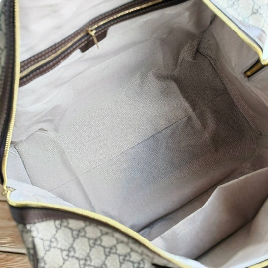 Кожаная дорожная сумка Gucci GG monogram 45x28 см