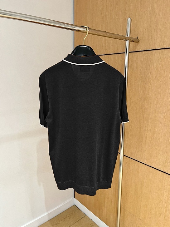 Мужское поло Kiton Premium - Black