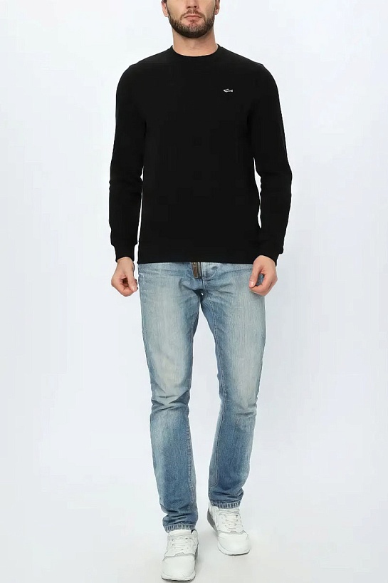 Мужской чёрный свитшот Paul & Shark