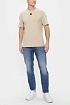 Мужская бежевая футболка Hugo Boss Dalile