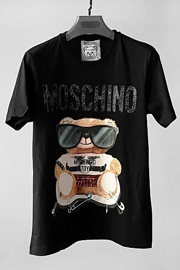 Мужская футболка Moschino "Teddy" - Black   