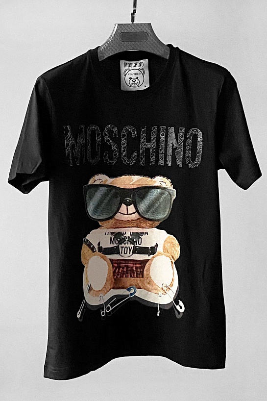 Мужская футболка Moschino "Teddy" - Black