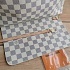 Женская кожаная сумка Louis Vuitton Neverfull MM Damier Azur 33x30 см