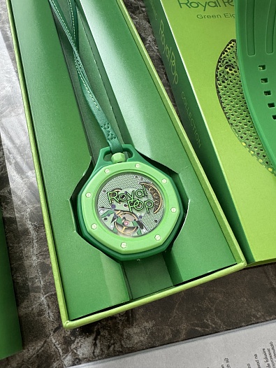 Часы Audemars Piguet × Swatch Royal Pop Green Eight premium   