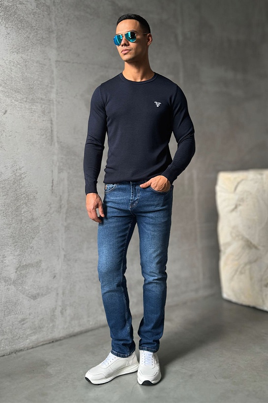 Мужские синие джинсы Brunello Cucinelli