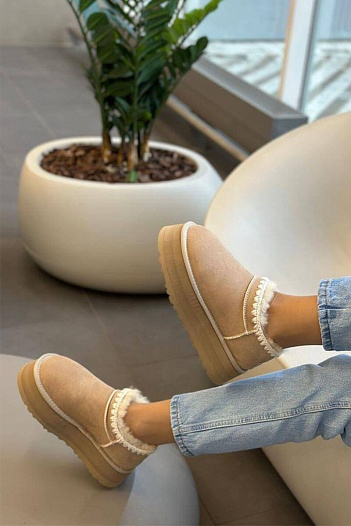 Женские зимние слиперы с мехом UGG Tasman   