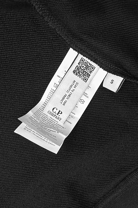 Чёрная мужская кофта C.P. Company Lens-detail