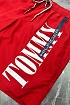 Мужские красные шорты Tommy Hilfiger logo-print