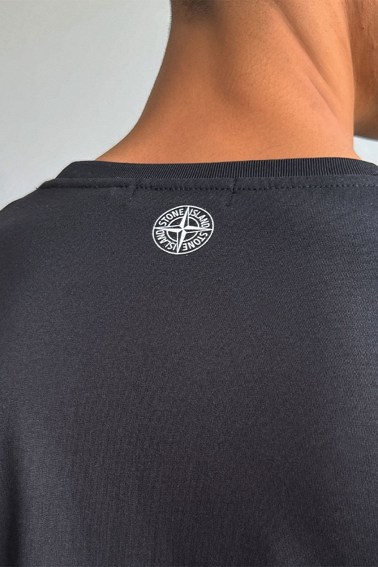 Мужская футболка чёрного цвета Stone Island
