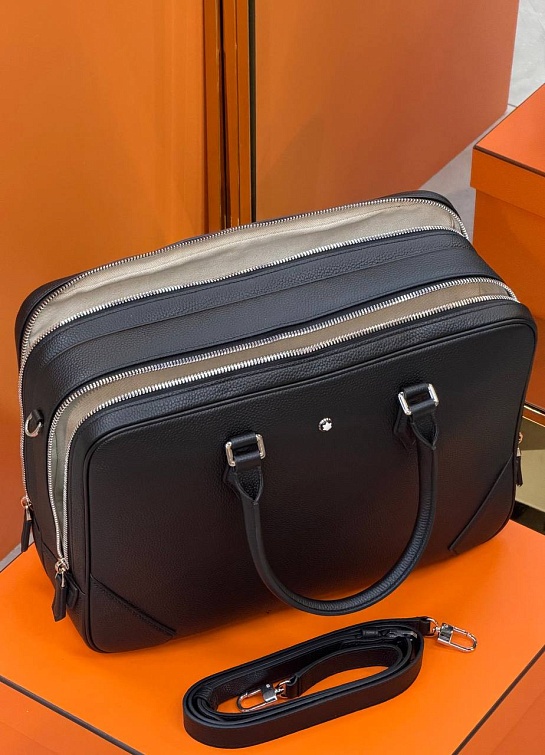 Кожаная сумка Montblanc Meisterstuck premium 38x27x13 см