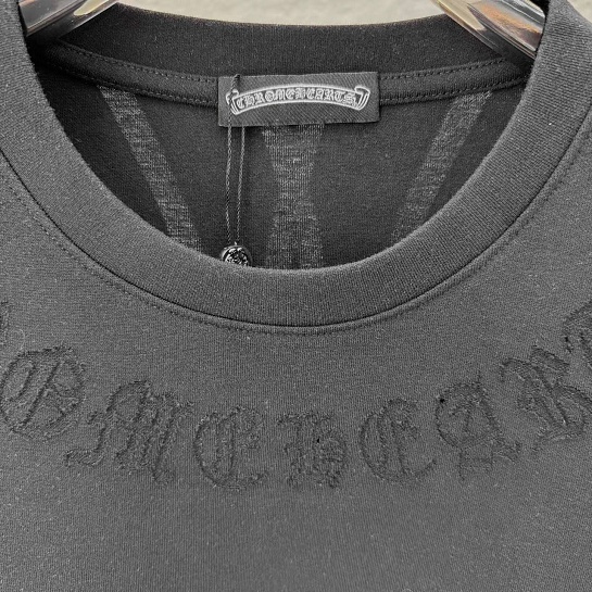 Чёрная оверсайз футболка Chrome Hearts premium